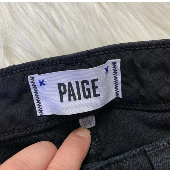 PAIGE Denim Skyline Straight Jeans Black Shadow - Picture 5 of 8